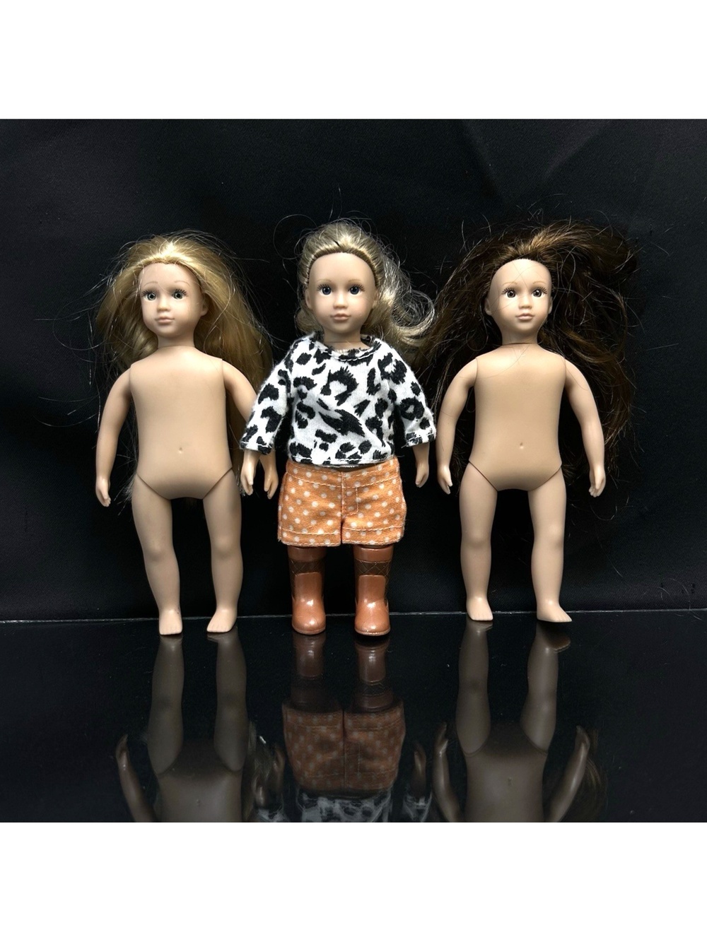 Our Generation Lori 6" Mini Dolls Lot With Some Clothes Battat
